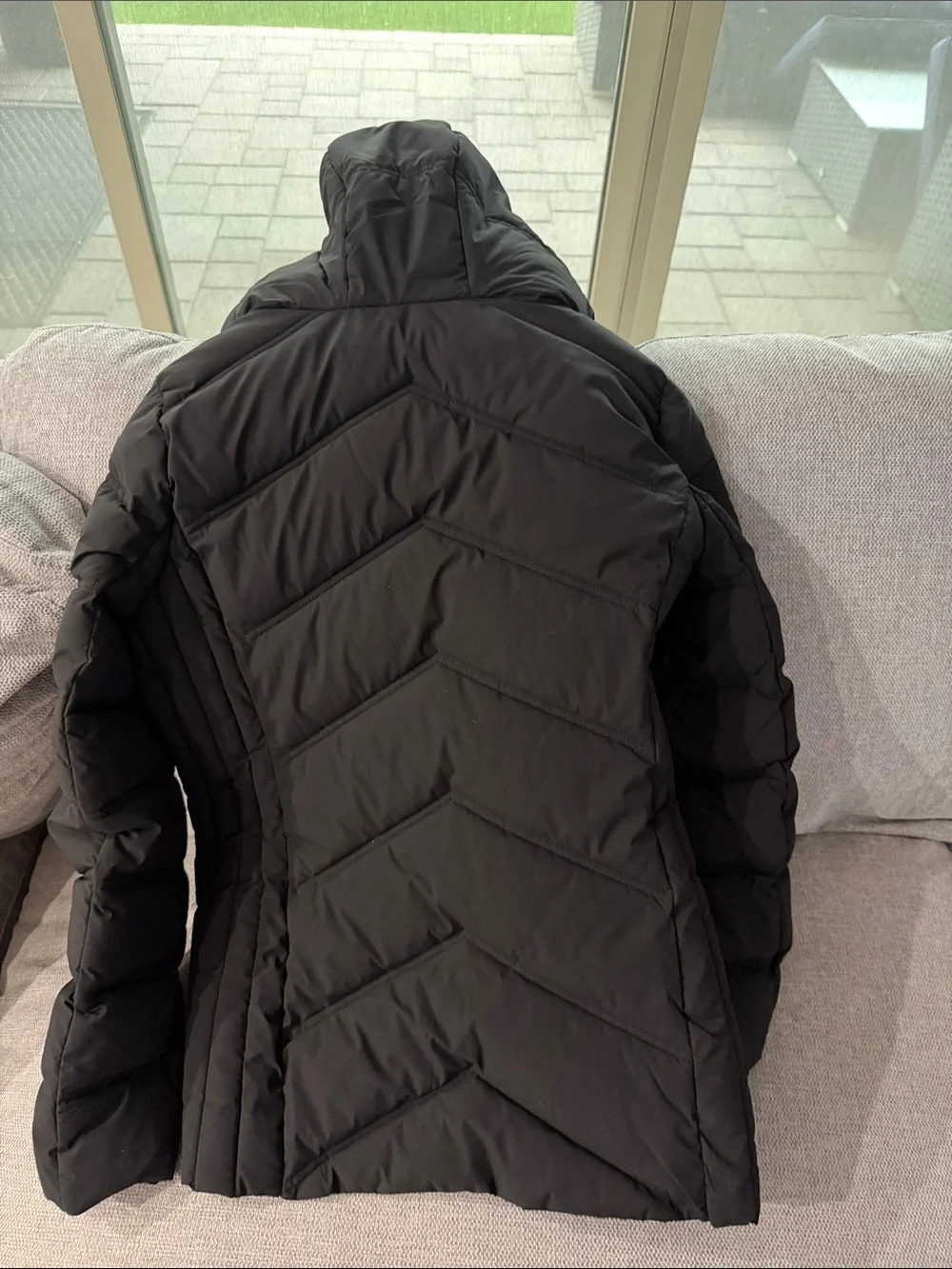 Michael Kors Black Quilted Hooded Puffer Jacket